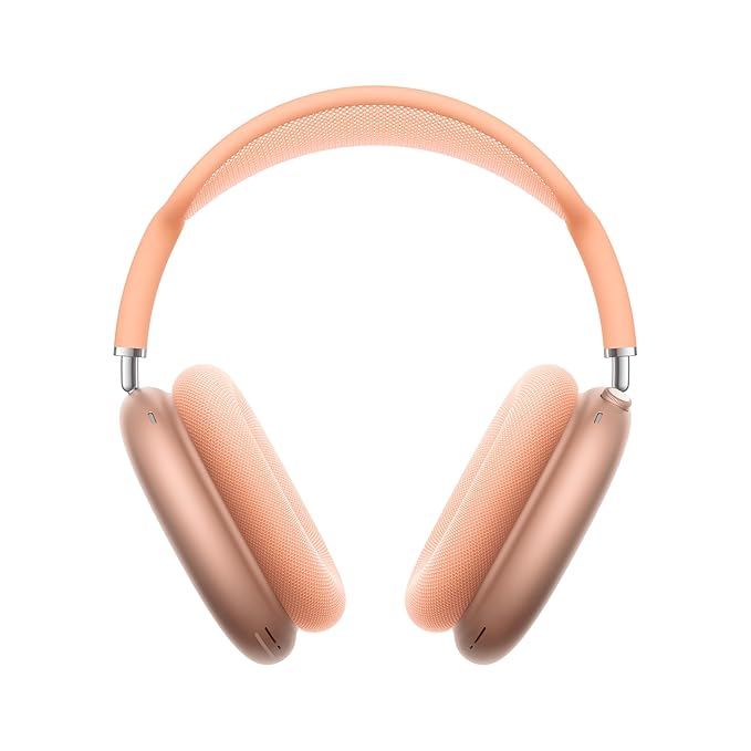 Apple AirPods Max Wireless Over-Ear Headphones, Pro-Level Active Noise Cancellation, Transparency Mode, Personalised Spatial Audio, USB-C Charging, Bluetooth Headphones for iPhone - Orange